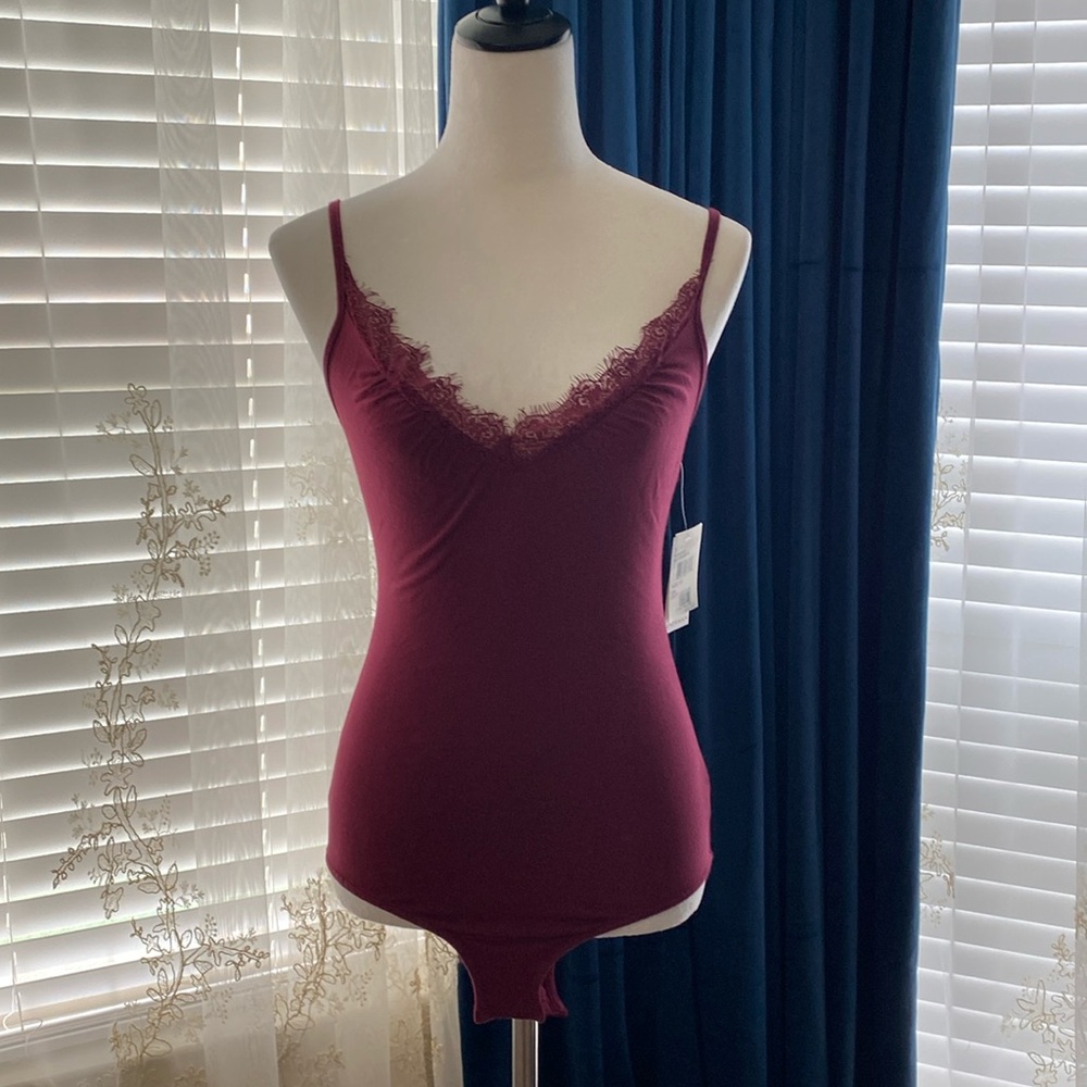 Ten sixty sherman bodysuit and maroon color